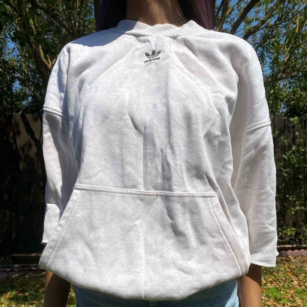 ADIDAS sweatshirt with adidas block print back